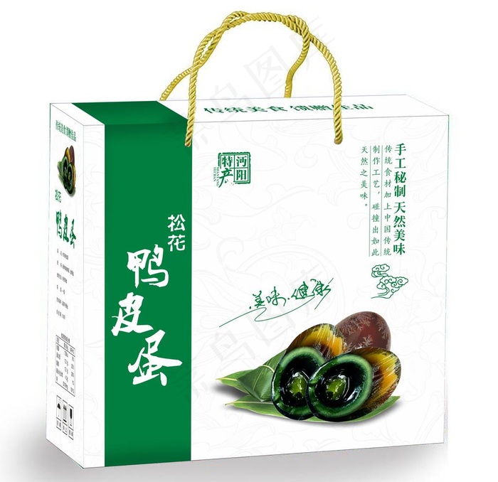 松花皮蛋包装盒图片cdr矢量模版下载