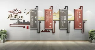 廉政文化墙图片