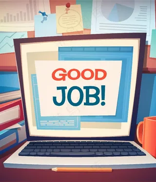 疯狂工作卡通素材图片