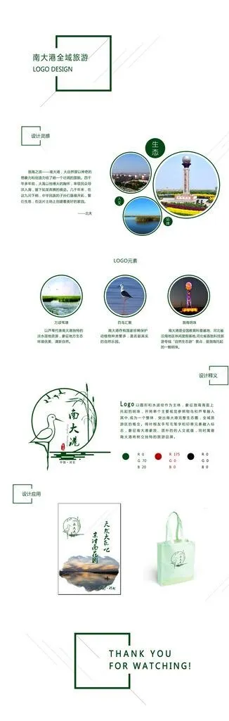 南大港logo设计说明图片psd模版下载