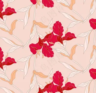 植物无缝印花图片