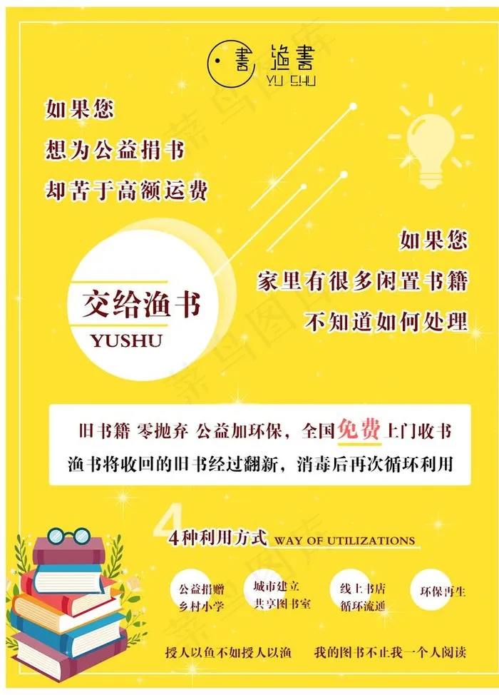 书店海报图片psd模版下载