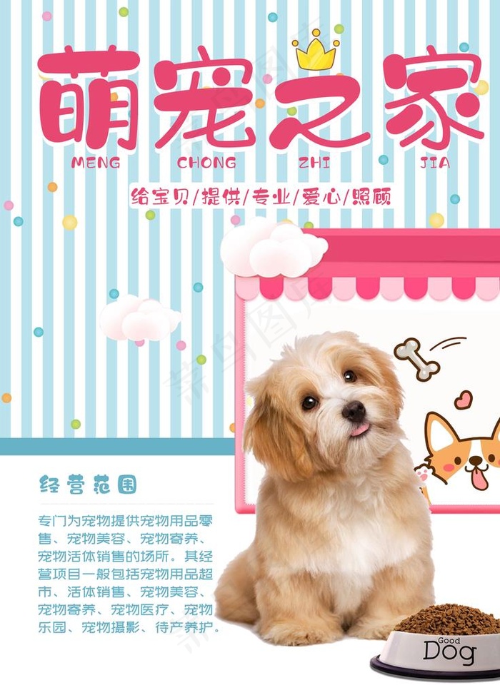 宠物店海报图片(3543X4724(DPI:150))psd模版下载