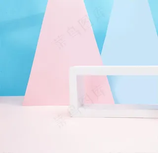 立体纯色几何背景鞋子淘宝背景图片