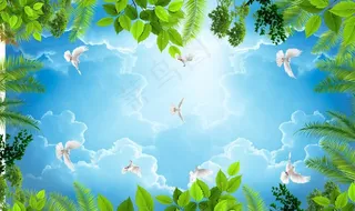 蓝天白云图片