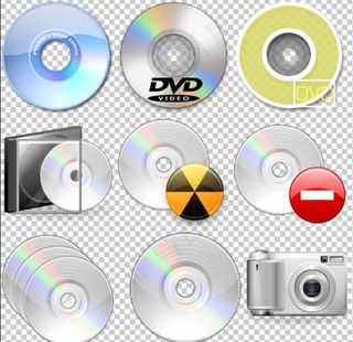 光盘PNG透明背景免扣图片