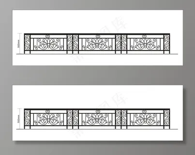 铁艺栏杆造型图片
