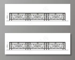 铁艺栏杆造型图片