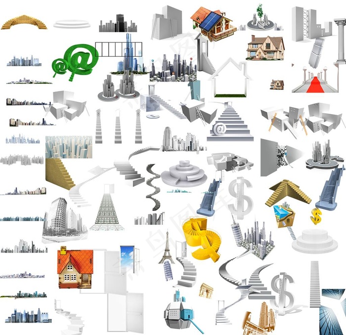 楼梯图片(1417X1417(DPI:300))psd模版下载