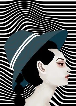 人物装饰画图片