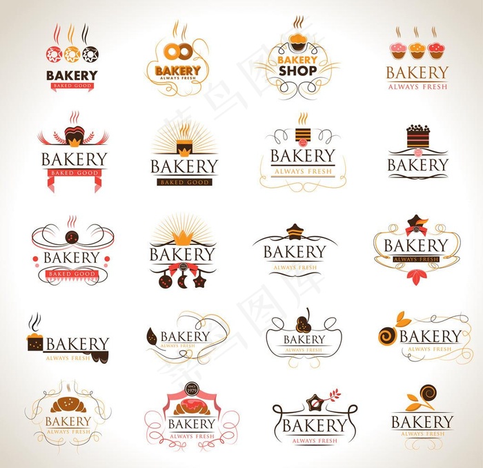 蛋糕店标志图片