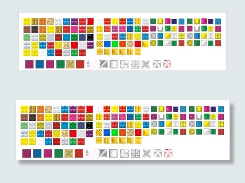三维扣板图片cdr矢量模版下载
