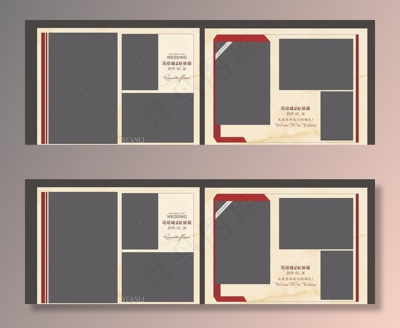 婚纱相册模板图片
