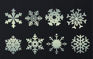 雪花质感分层图片