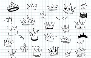 皇冠手绘图片