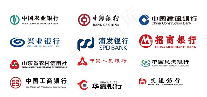 银行标志图片