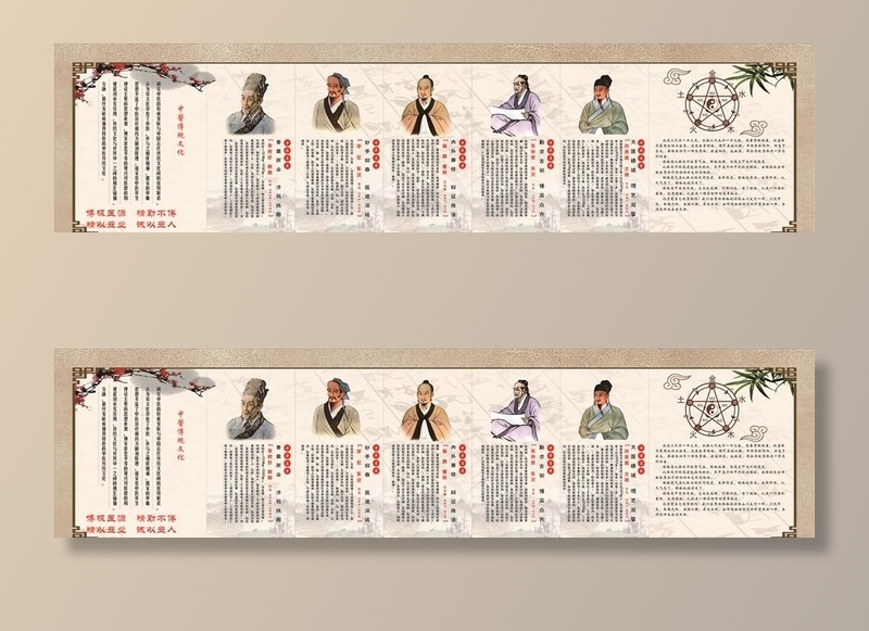 中医文化图片(4300X1200)cdr矢量模版下载