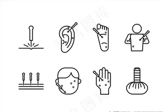 中医针灸图标图片