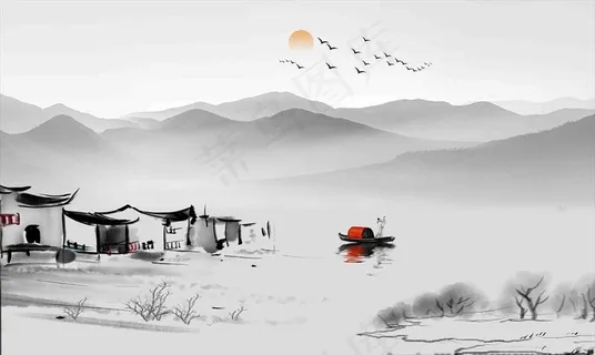 水墨山水图片 水墨山水图片