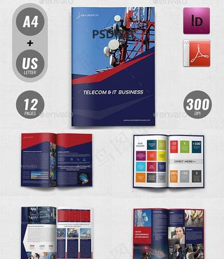 公司宣传册企业画册商务手册模板图片