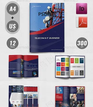 公司宣传册企业画册商务手册模板图片