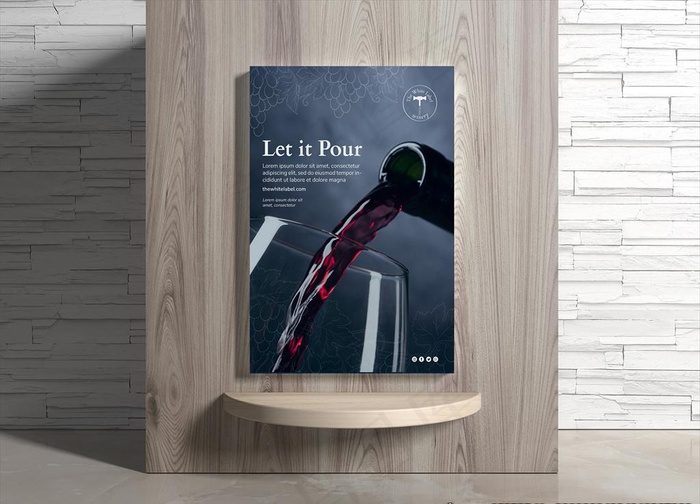 葡萄酒海报图片