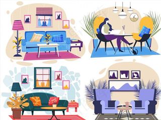 彩色时尚客厅图片