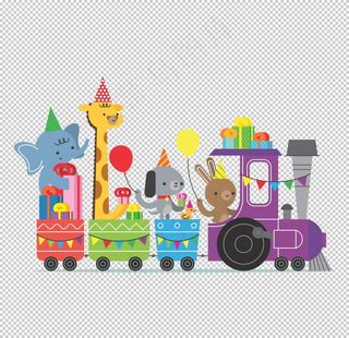 卡通火车图片