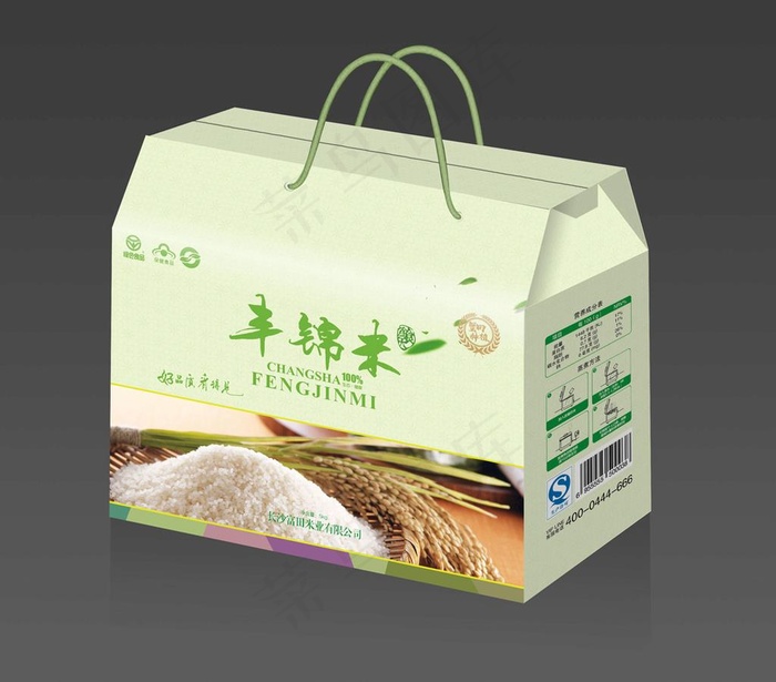 大米包装图片ai矢量模版下载
