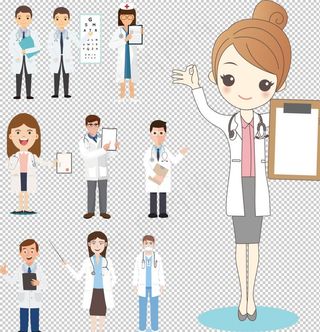 卡通护士医生图案图片