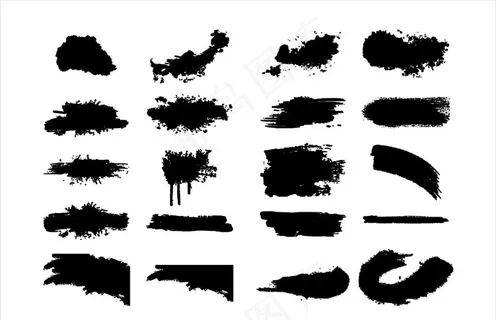 毛笔笔触图片 毛笔笔触图片