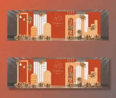 秋色系婚礼图片