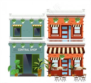 时尚商铺建筑图片