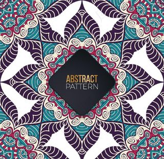 曼陀罗花纹图片