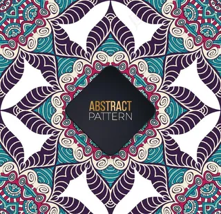 曼陀罗花纹图片