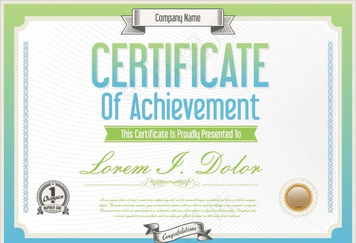 证书图片eps,ai矢量模版下载