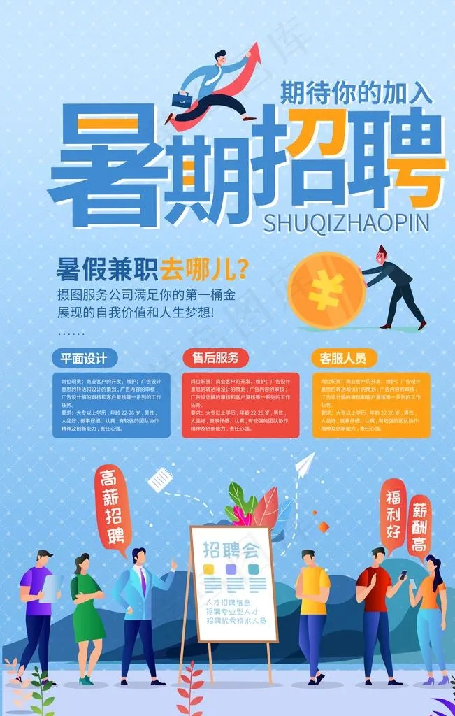 招聘图片(3543X5315(DPI:300))psd模版下载