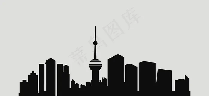 矢量城市剪影元素图片