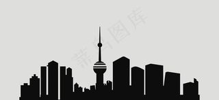 矢量城市剪影元素图片