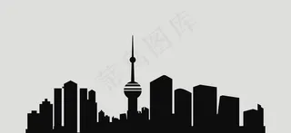 矢量城市剪影元素图片