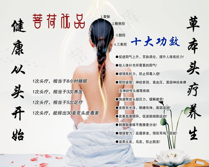 头疗养生图片