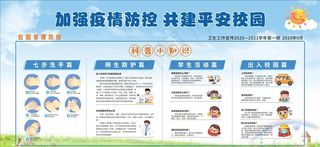 校园疫情防控宣传栏图片