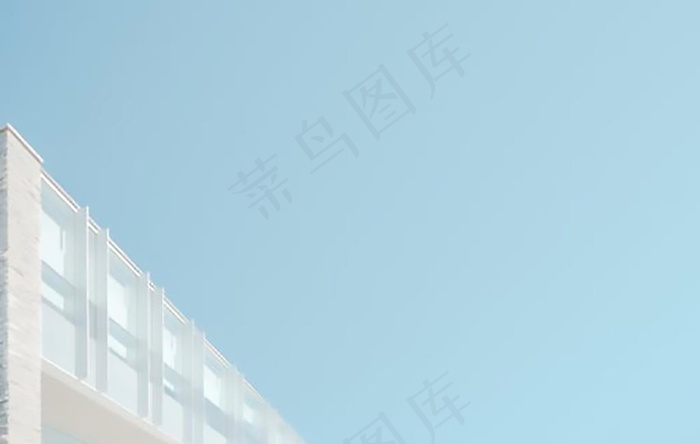 小清新蓝色天空图片