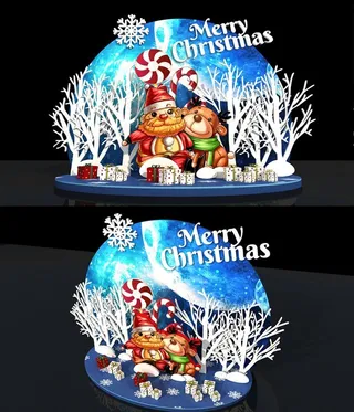 圣诞节美陈装饰图片