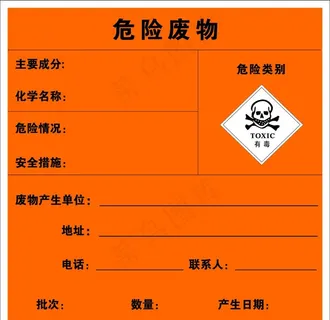 危险废物标牌图片