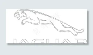 捷豹线描平面logo图片