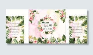 森系婚礼背景图片