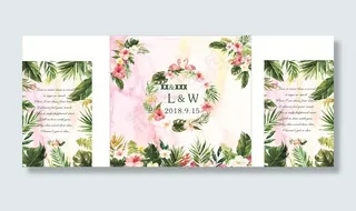 森系婚礼背景图片