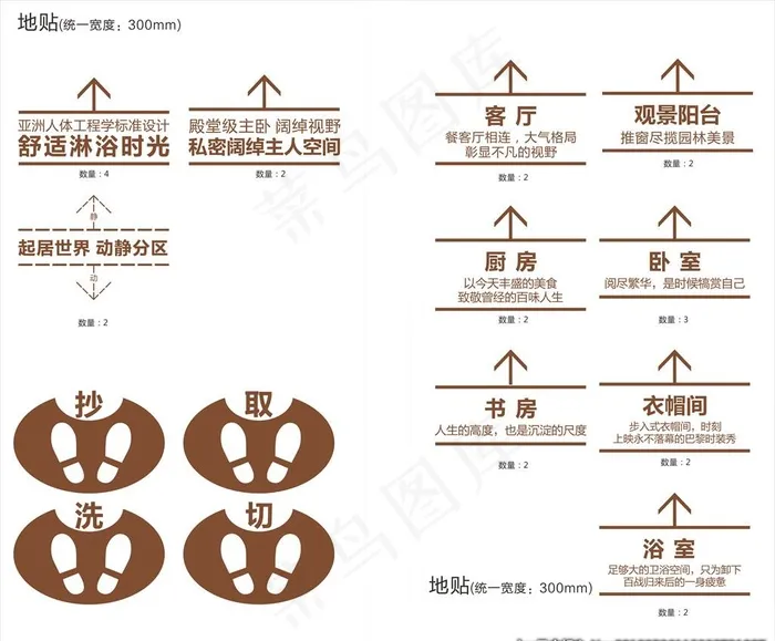 样板间地贴图片cdr矢量模版下载