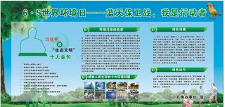 2019世界环境日展板图片